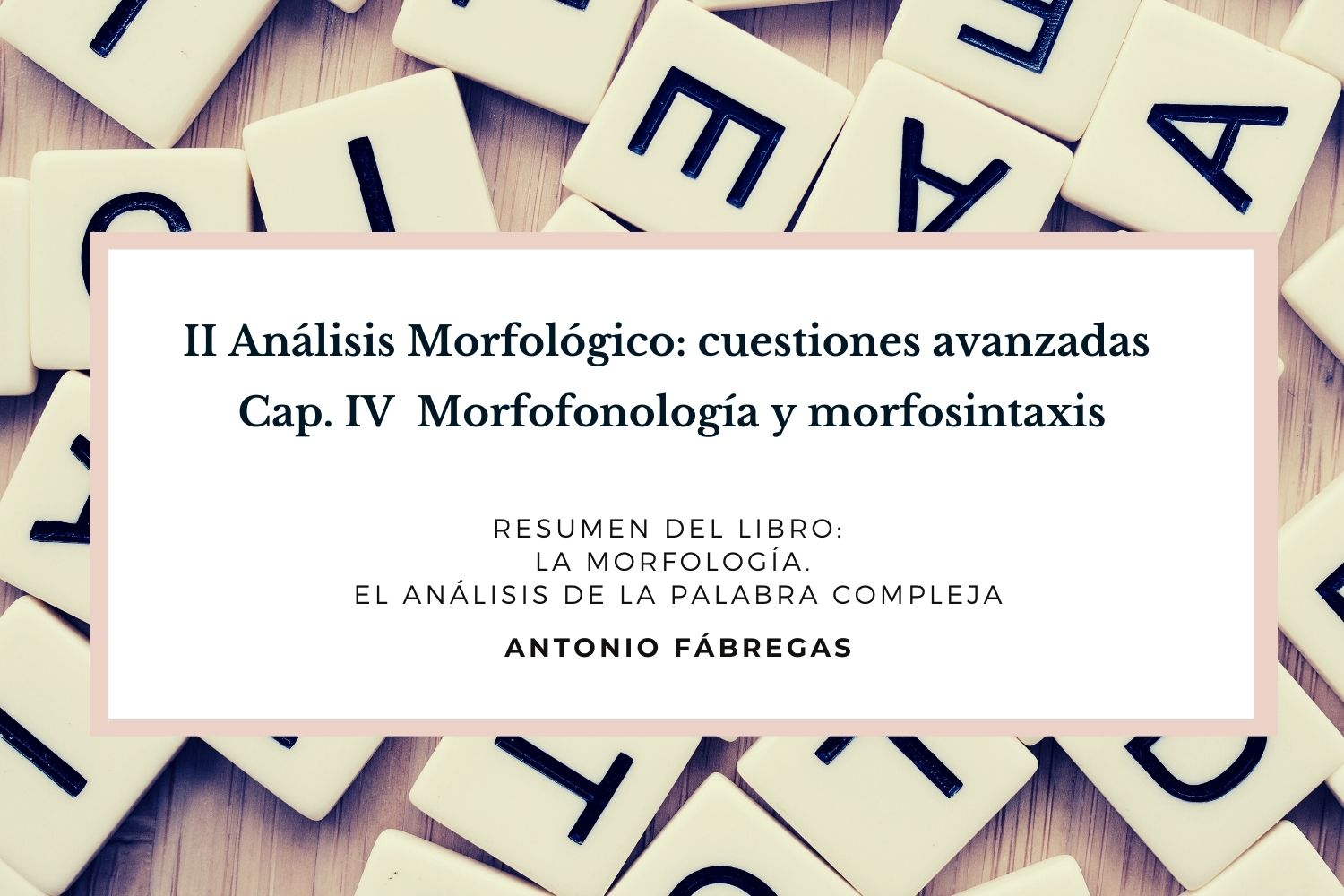 Morfofonología y morfosintaxis Fábregasregas