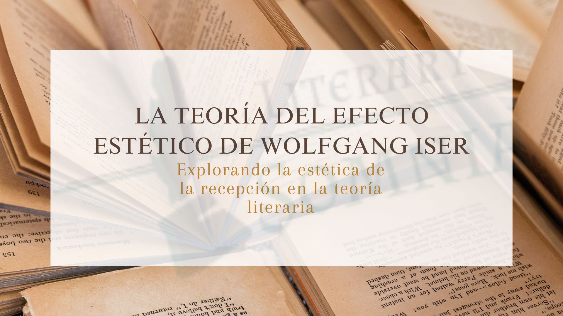 teoría del efecto estético Wolfgang Iser